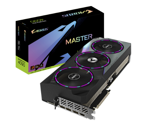 תמונה של כרטיס מסך Gigabyte Nvidia RTX 4090 AORUS MASTER 24GB PCIE4.0