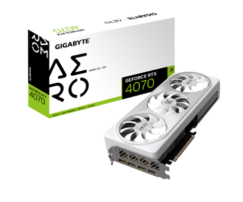 תמונה של כרטיס מסך Gigabyte 4070 AERO OC 12GB 192Bit GDDR6X