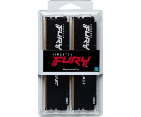 תמונה של ז.לנייח Kingston Fury Beast BLACK 32GB 2X16 DDR5 6000Mhz C40 XMP