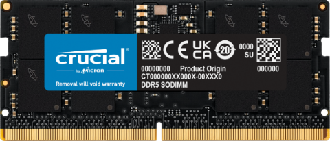 תמונה של זכרון לנייד Crucial 16GB DDR5 4800MHZ C40 SODIMM