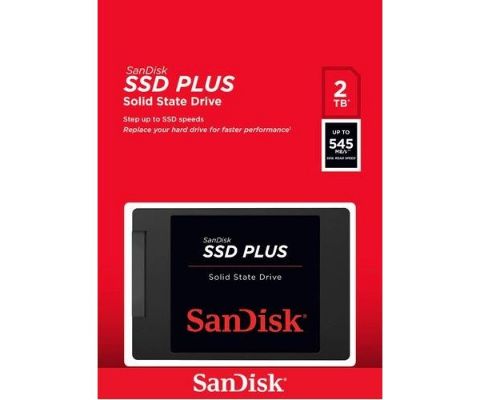 תמונה של דיסק פנימי SanDisk SSD 2TB 2.5 Sata III Up to 545 Mb/s Read