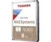 תמונה של דיסק קשיח לנייח Toshiba 8TB N300 NAS 3.5 Inch SATA III 256MB 7200