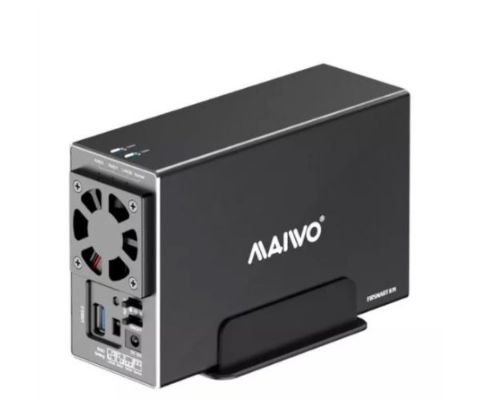 תמונה של מארז חיצוני  ל-2 דיסקים MAIVO HDD 3.5 DUAL BAY USB3.2 RAID