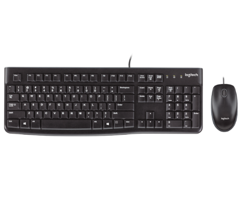 תמונה של סט מקלדת ועכבר חוטי Logitech MK120