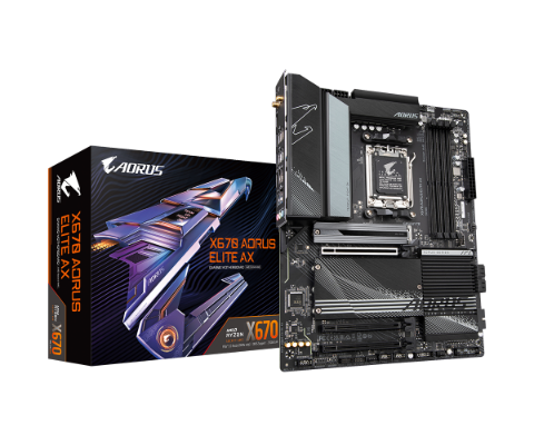 תמונה של לוח Gigabyte X670 Aorus Elite AX 1.2 ATX AM5 DDR5 WIFI 6E BT5.2