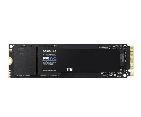 תמונה של דיסק פנימי Samsung 990 EVO 1TB PCIE4.0X4/5.0X2 NVME gen 4/5