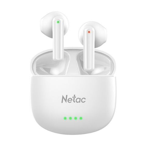 תמונה של אוזניות NETAC LK35 Bluetooth 5.3 Up to 6Hrs Play White Stereo