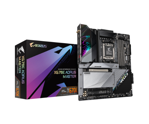 תמונה של לוח Gigabyte X670E AORUS MASTER 1.1 AMD AM5 DDR5 WIFI 6E ATX