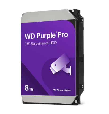 תמונה של דיסק לנייח 3.5 Western Digital 8TB Purple PRO 7200RPM 256MB Cache