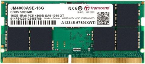 תמונה של זכרון לנייד Transcend DDR5 16GB 4800Mhz C40 SODIM