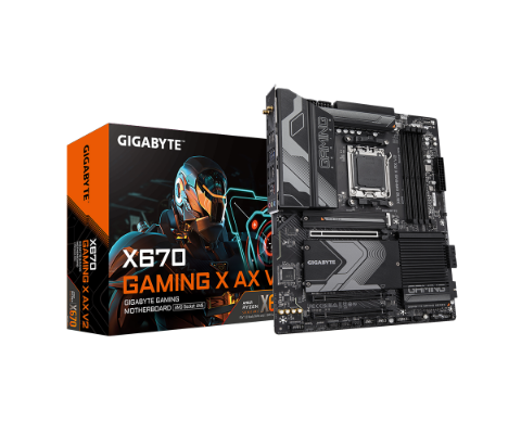 תמונה של לוח Gigabyte X670 Gaming X AX V2 AM5 PCIE 5.0 DDR5 WIFI 6E