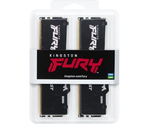 תמונה של זכרון לנייח קיט Kingston Fury Beast 64GB 2X32 DDR5 5600MHZ C40